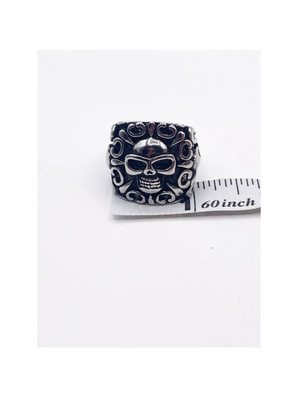 Men's 316L Stainless Steel Skull Sunglasses Gothic Biker Ring Size 8.5 Punk